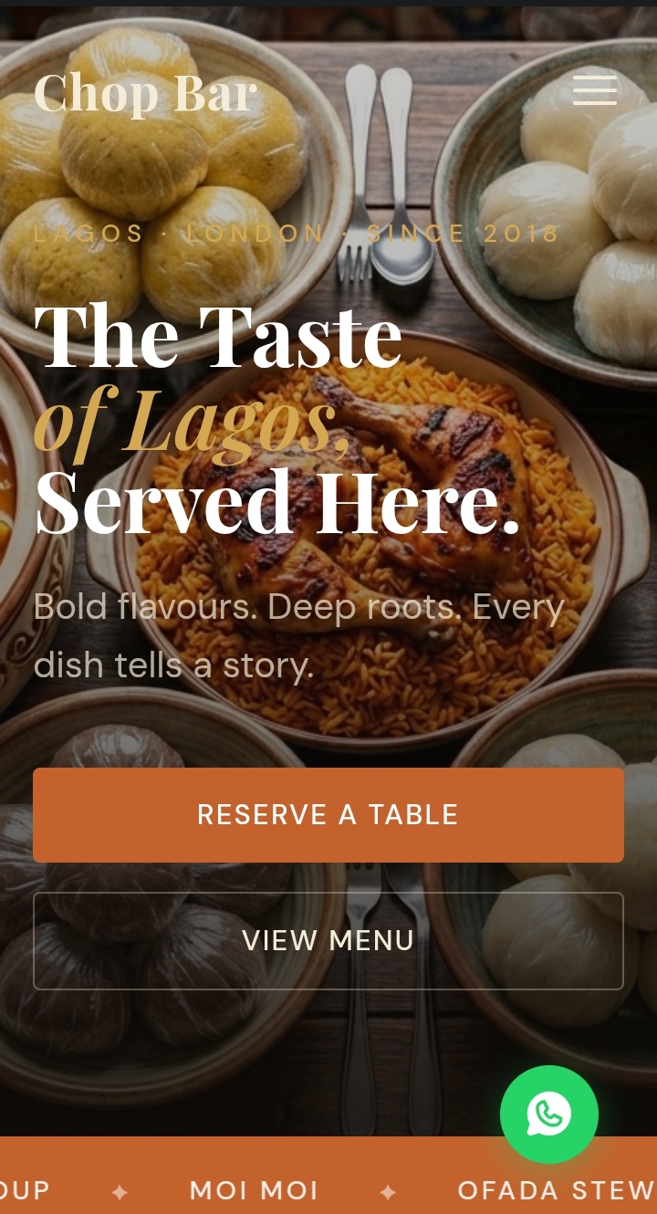 Nigerian-London Cuisine preview